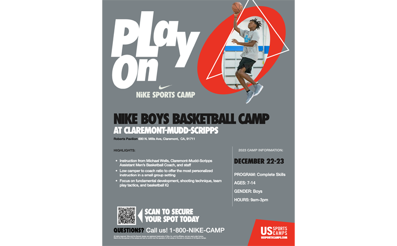 NIKE Boys Basketball Camp at Claremont-Mudd-Scripps